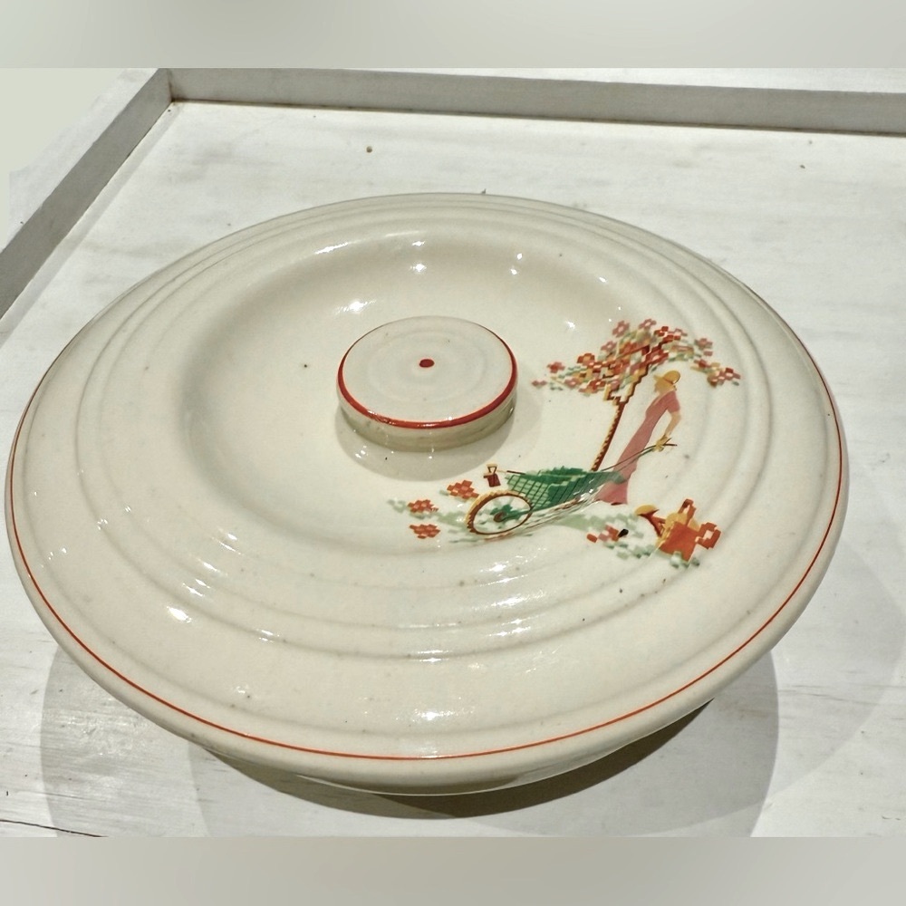 Vintage J & G Meakin SOL Tureen Covered Casserole Dish 1930’s Art Deco